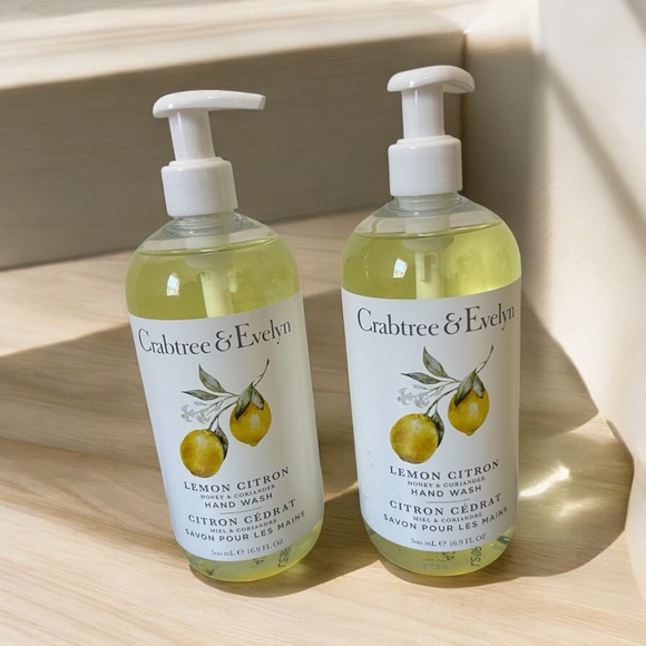 Crabtree & Evelyn Citron & Coriander Hand Wash 2-Pack – 16.9 oz Each • New & Sea - Picture 1 of 1